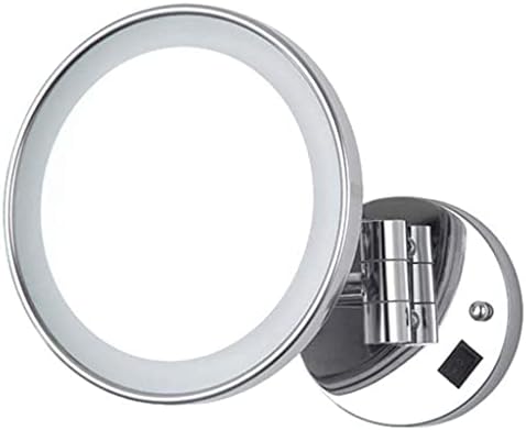 Elegant Vanities Misty Gray Metal Makeup Mirror