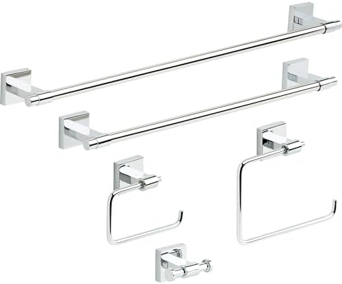 Franklin Brass Durable 24 Wall Mounted Chrome Towel Bar for Bathroom