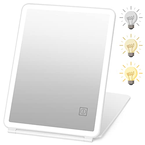 Travel-Friendly and Stylish LED Makeup Mirror