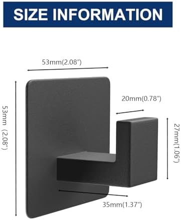 VAEHOLD Adhesive Towel Hook Set - Durable Easy Install