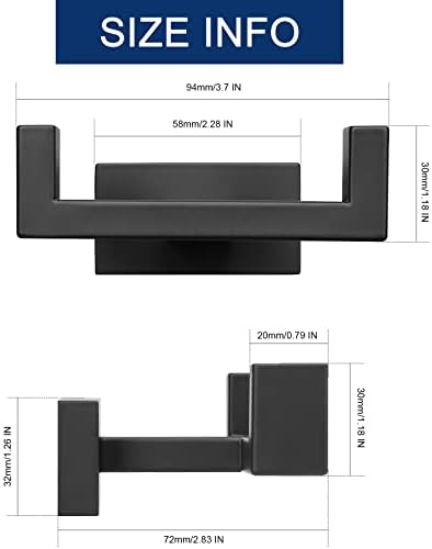 NearMoon Bath Double Towel Hook