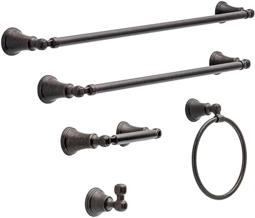 Delta Woodhurst 1-Pack Towel Ring Holder in Venetian Bronze