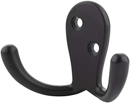 Curved Zinc Robe Hook 5-Pack