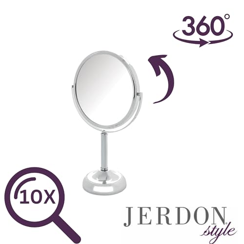 JERDON Two-Sided Makeup Vanity Mirror