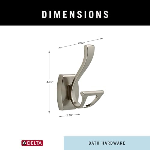 Delta Dansant Towel Hook Satin Nickel