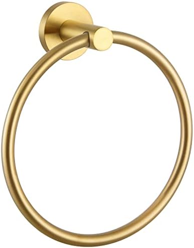 APLusee Brushed Gold Hand Towel Ring
