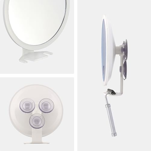 Zadro Fog-free Adjustable shower Grooming mirror for beard facial hair