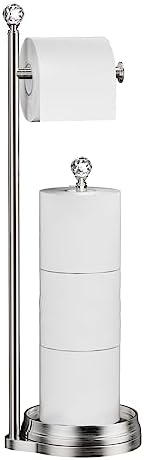 Elegant Toilet Paper Holder with Crystal Ball