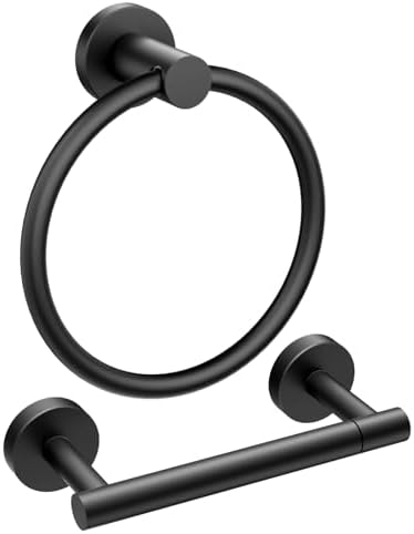 FORIOUS Matte Black toilet paper holder