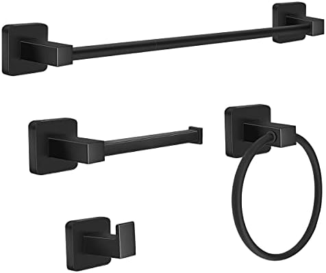Sturdy stainless steel towel bar set stylish for home bathroom