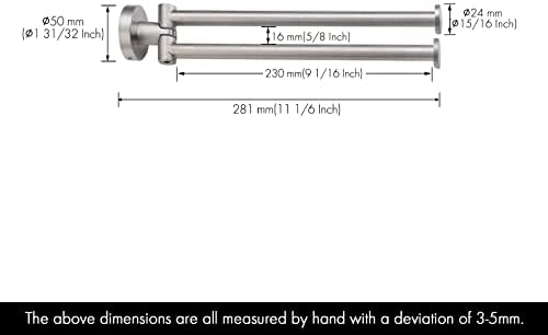 Stainless Steel Swivel Towel Bar for Efficient Towel Drying