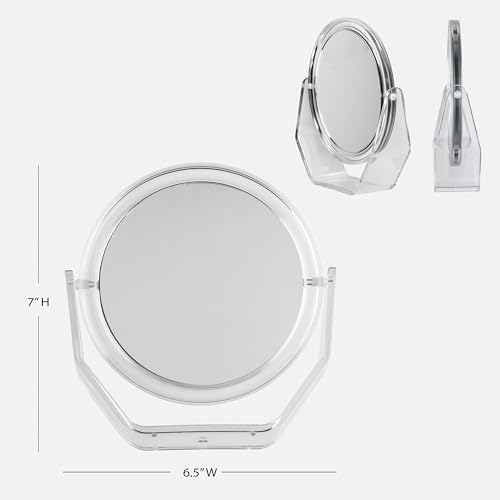Conair Dual Surface Makeup Mirror 5X Magnifying Travel Size