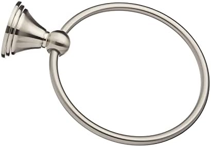 Amazon Basics Round Towel Ring Satin Nickel