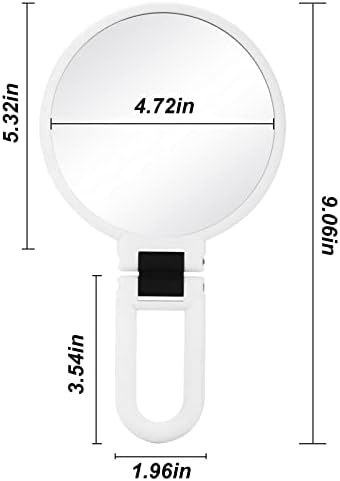 1x30x X Travel Mirror Handheld Double-Side 30x Magnifier for Women
