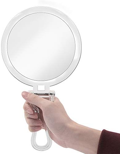 Double-Sided Makeup Mirror Set - 7X Magnification Portable