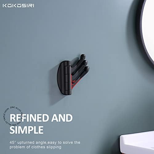 KOKOSIRI Premium Swivel Towel Hook with Multi-Purpose Use
