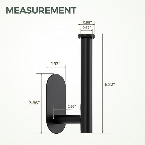 Sturdy Rust-Proof Adhesive Toilet Paper Holder