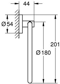 Grohe 75-Inch Metal Towel Ring