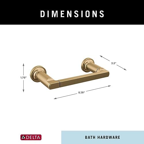 Delta Tetra Pivot Arm Toilet Paper Holder Champagne Bronze