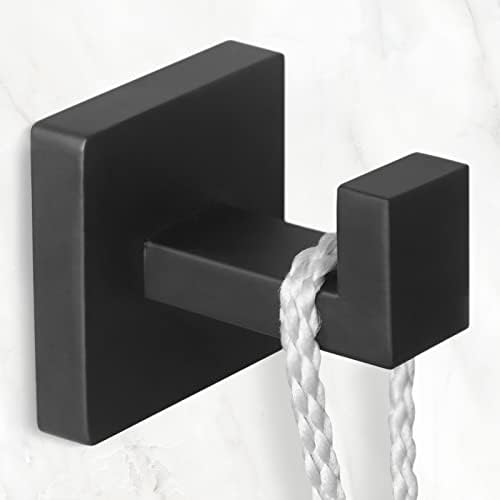 IBosins 4 Pack Towel Hooks Heavy-Duty Stainless Steel Modern Design