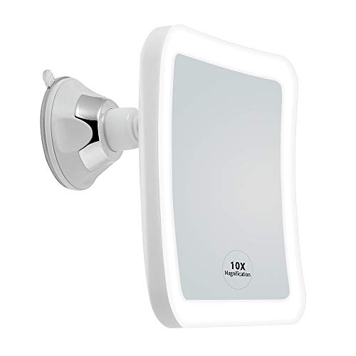 JiBen Square LED Lighted Magnifying Makeup Mirror