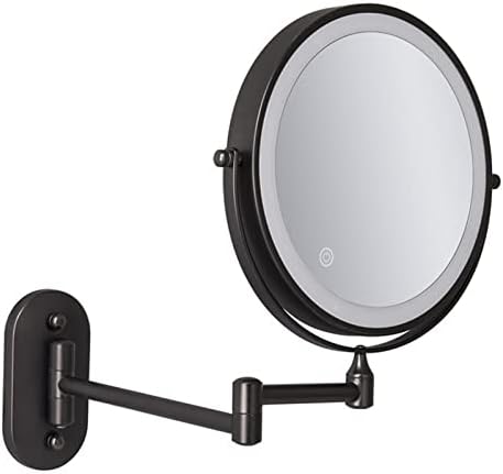 Dimmable LED Makeup Mirror with Magnification Extendable Vanity Mirror