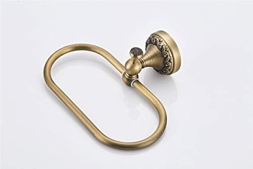 Sturdy Oval Towel Holder Brushed Bronze for Bathroom Kitchen Use