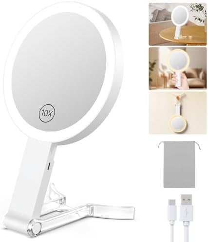 Benbilry Lighted Travel Makeup Mirror Elevate Your Glam