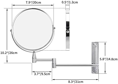 Ultimate 8-inch Wall-Mounted Makeup Mirror