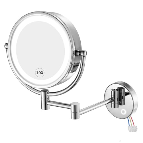 GURUN Wall-Mounted Makeup Mirror with 3Tone Dimmable Lights