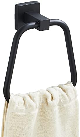 Sturdy Matte Black Towel Holder