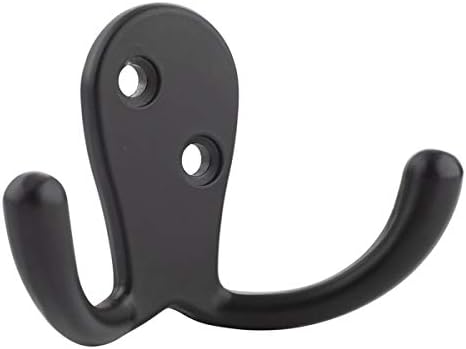 Curved Zinc Robe Hook 5-Pack
