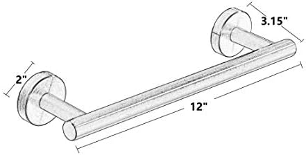 Z MAYABBO 12 Inch Stainless Steel Towel Bar