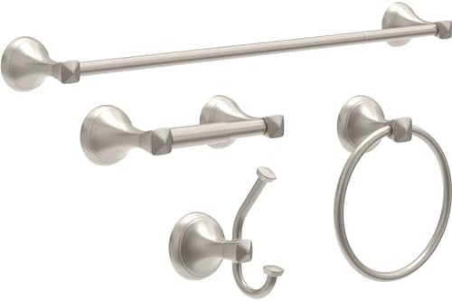 Delta ESATO Wall-Mounted Towel Ring Brushed Nickel SpotShield Bathroom Hardware