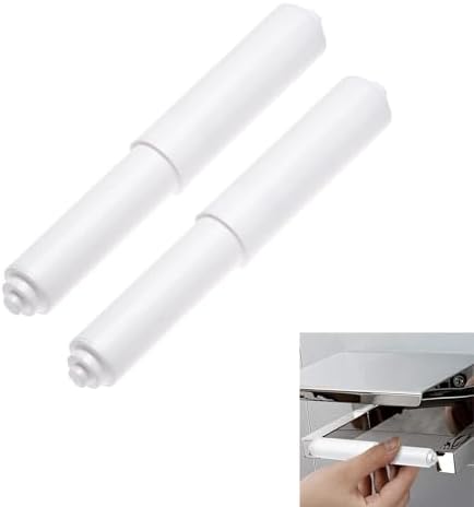 Alovioxrg 2 Pack White Toilet Paper Holder spring loaded Durable Easy to Install