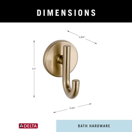 Delta 75935-CZ Single Towel Hook Champagne Bronze