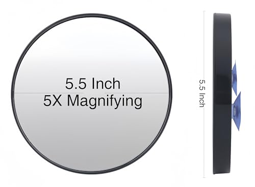 5X Magnifying Mirror with suction cup