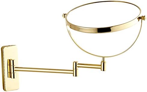 Wall-Mounted Double-Sided 8-inch Makeup Mirror with 3X Magnification