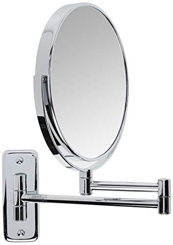 JERDON 8-Inch Two-Sided Swivel Wall Mount Mirror with 8X Magnification