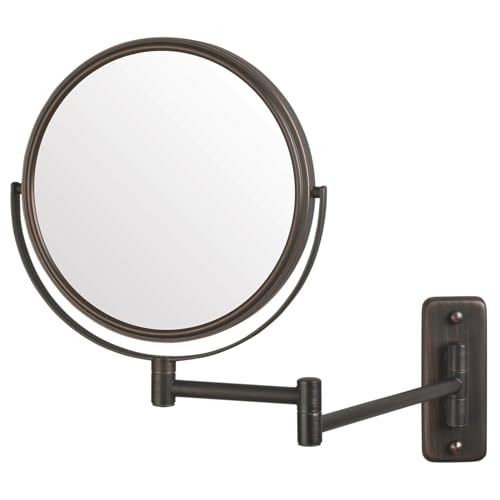 JERDON Two-Sided Wall-Mounted Makeup Mirror
