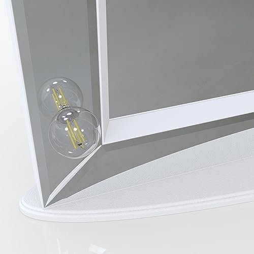 WONSTART Lighted Vanity Mirror with 11 Replaceable Bulbs and 10X Magnifier