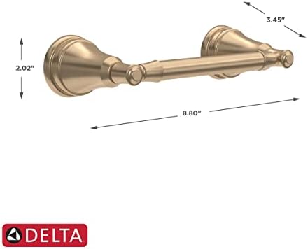 Delta Mylan 1-Pack Toilet Paper Holder - Wall-Mounted Champagne Bronze MYN50-CZ