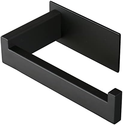 Stainless Steel Toilet Paper Holder Rust-Proof Easy to Install Matte Black