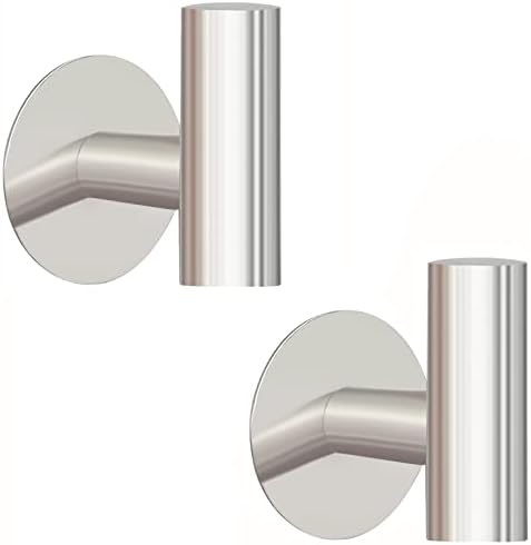 Heavy-Duty Self-Adhesive Wall Hooks Set - 2 Packs Easy to Install Durable