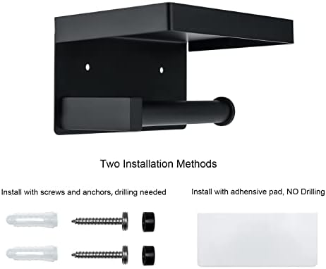 Toprema 304 SS Matte Black TP Holder