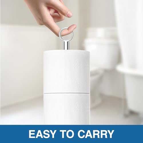 Sturdy Sleek Toilet Paper Holder Stand