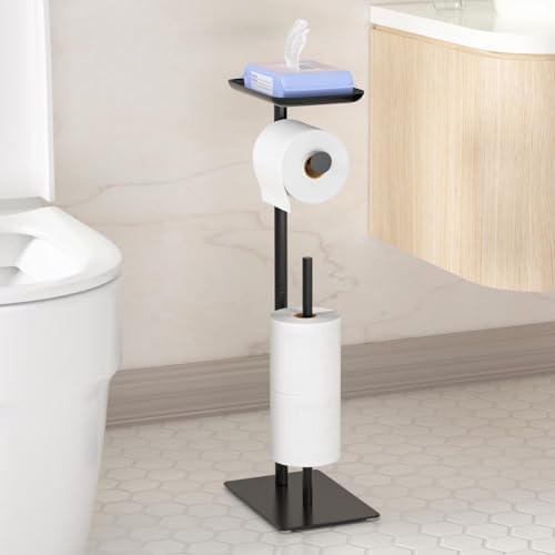Sturdy Toilet Paper Holder Non-Slip 4 Rolls Capacity Durable Space Saving