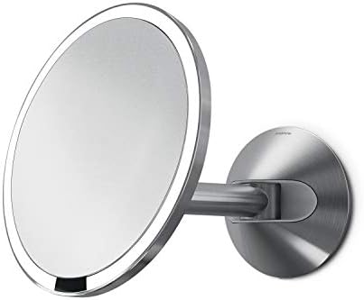 Simplehuman Brushed 8 Wall-Mounted Mirror with LED Light System