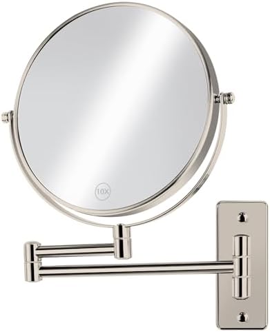 AumVum 10x Magnifying Extendable Makeup Mirror for Grooming