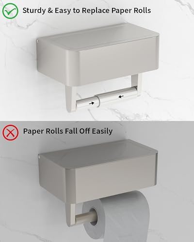 Wall-Mounted Flushable Wipes Holder Stainless Steel Brushed Nickel